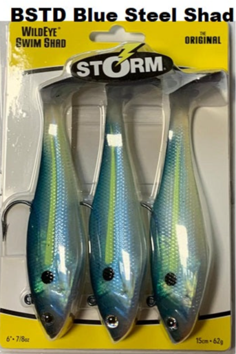 Storm 4 pouces WildEye Swim Shad onces acier bleu