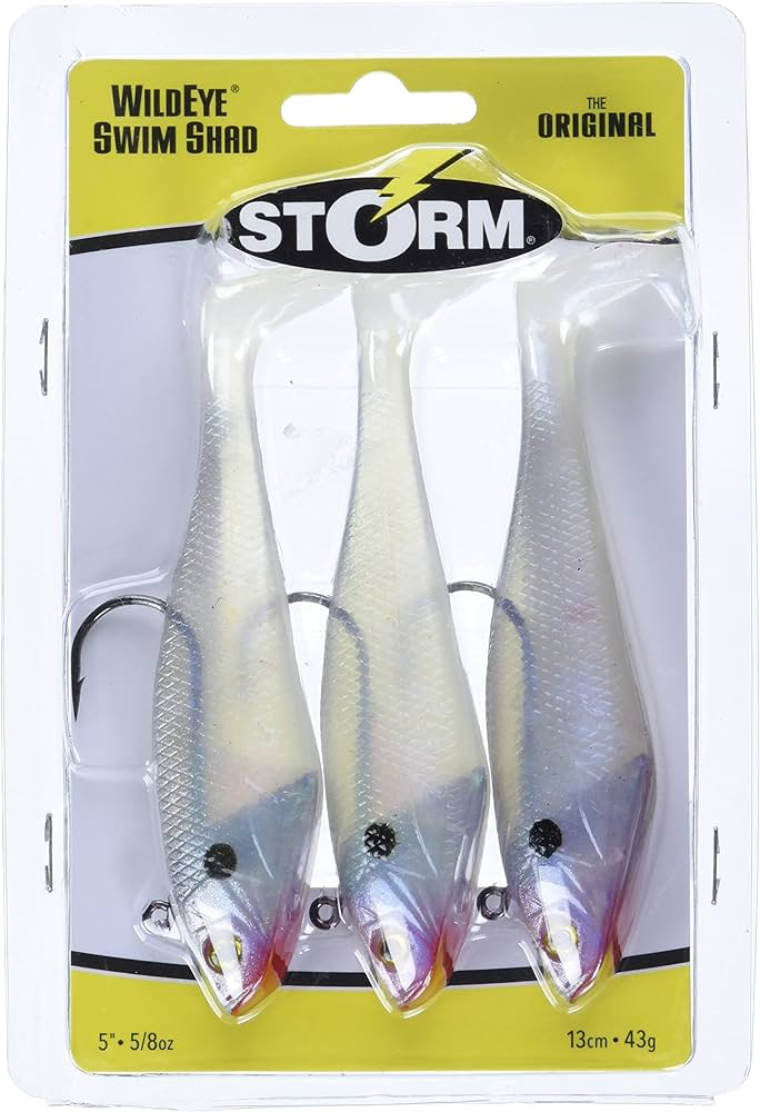 Storm 4 pouces WildEye Swim Shad  onces acier bleu