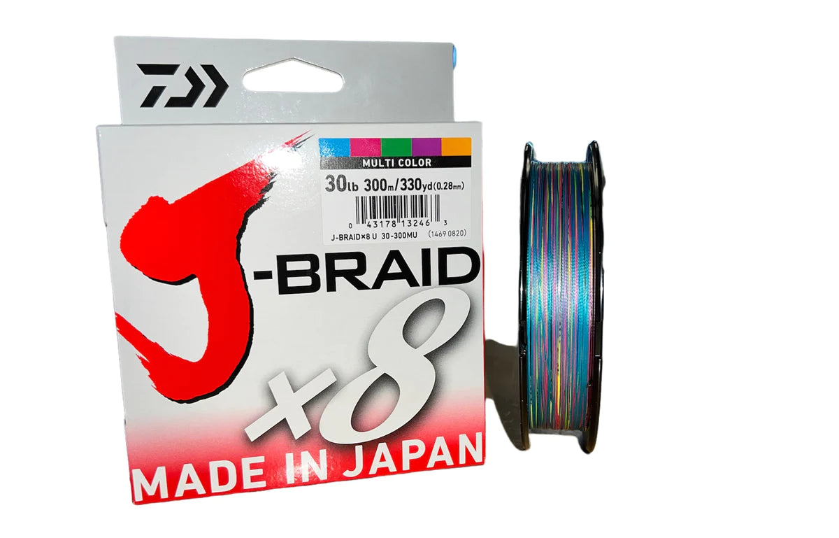 TRESSE J-BRAID X8 0.28MM 300M MULTI