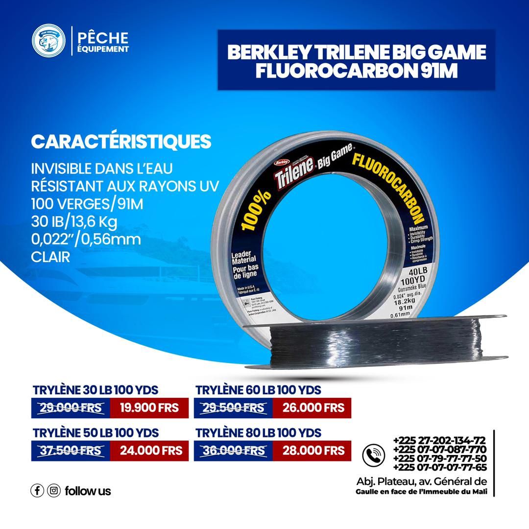 Berkley Trilene Big Game Fluorocarbon 91m