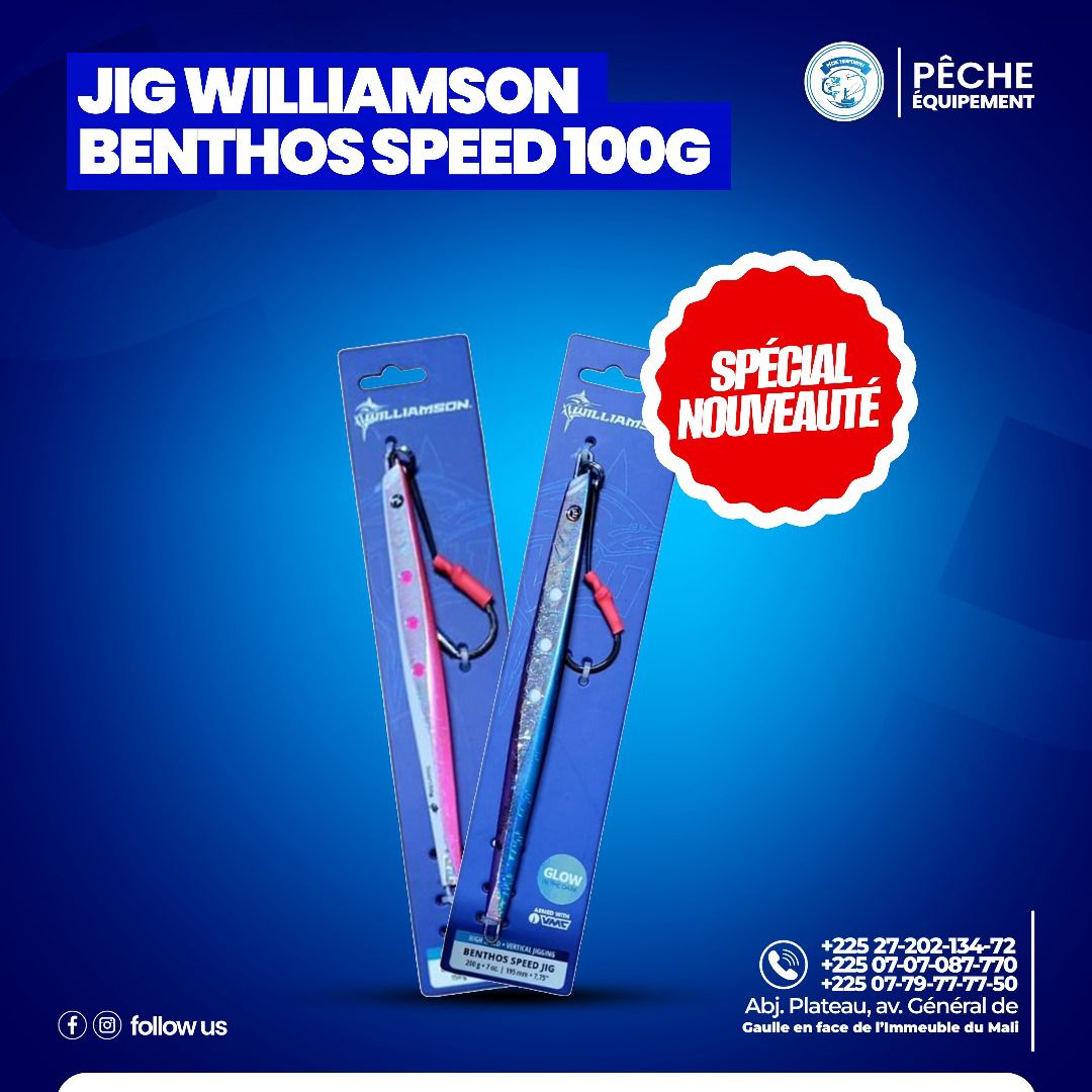 Williamson Benthos Speed Knife Jig 200g Blue / Pink / Purple