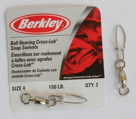 BERKLEY MC MAHON BB WITH SNAPS SWIVEL 6 NICKELED