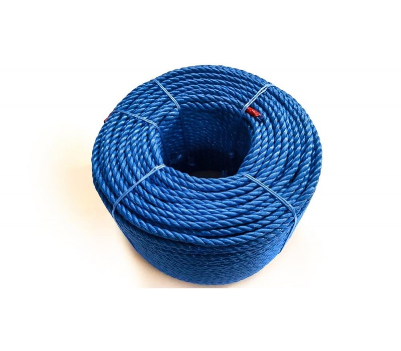 Cordage polypropylene bleu diamètre 12 mm - 200m