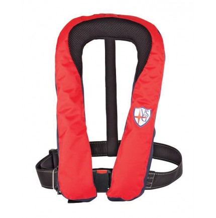 GILET DE SAUVETAGE GONFLABLE ROUGE NOIR