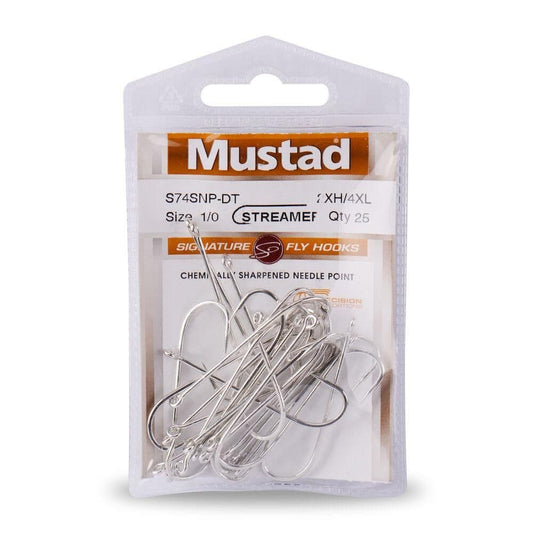 Mustad S71SNP-DT-6-25 Signature O'Shaughnessy Saltwater Streamer Fly Hooks