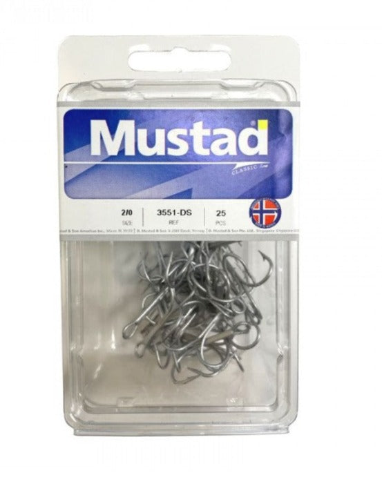 MUSTAD TREBLE HOOKS - SIZE 12  25 UDS