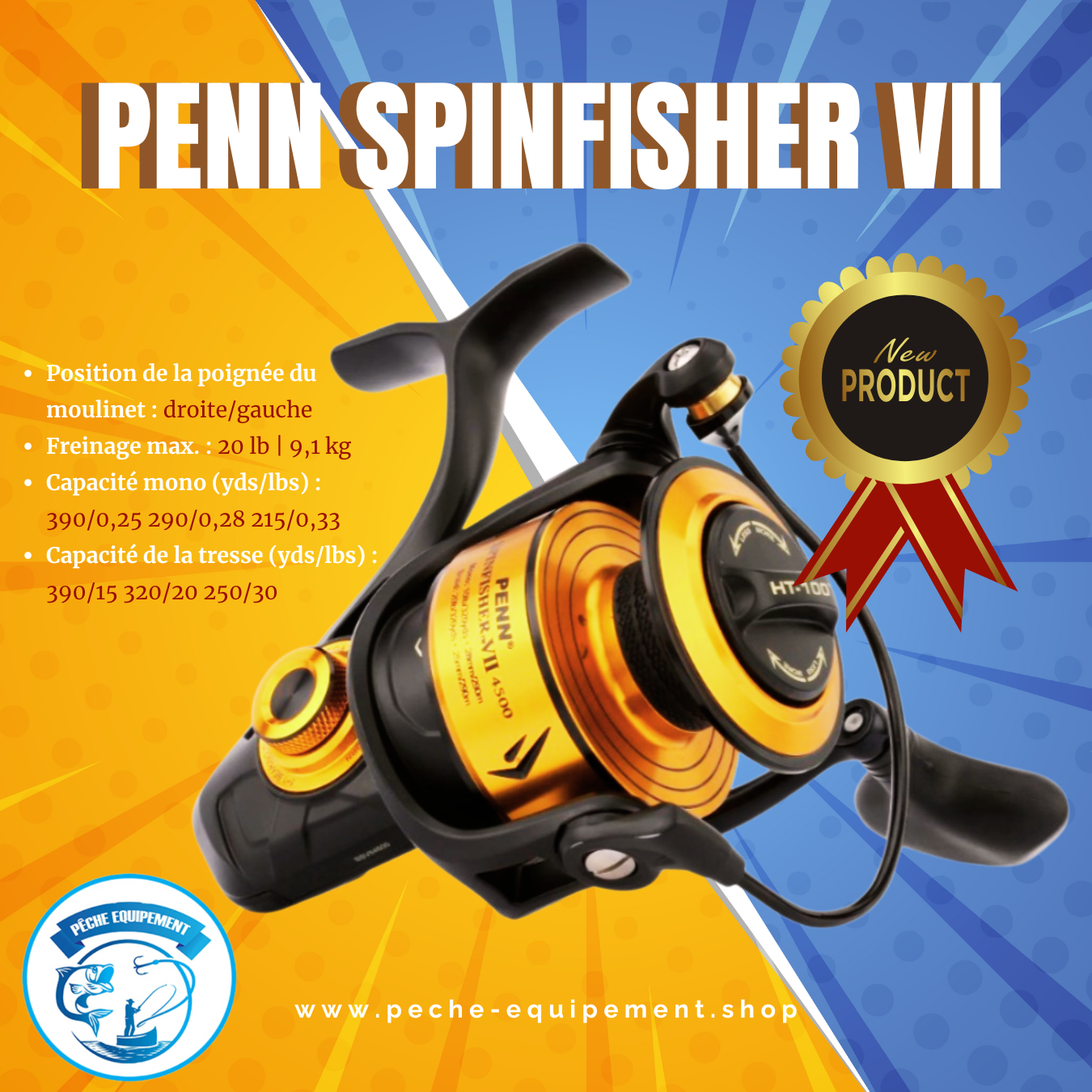 PENN SPINFISHER VII - Tailles 4500