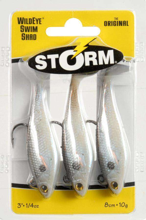 Storm 4 pouces WildEye Swim Shad  onces acier bleu