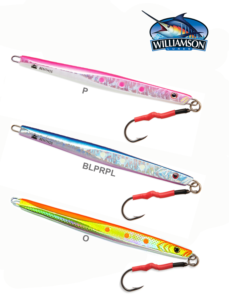 Williamson Benthos Speed Knife Jig 200g Blue / Pink / Purple